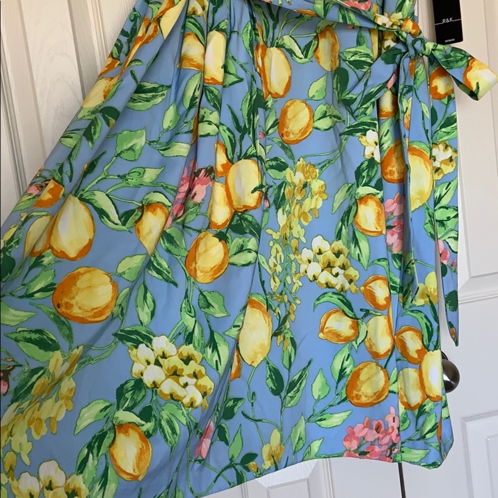 R&K Blue Floral Midi Dress - Picture 7 of 10